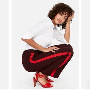 EUC Work-to-Wherever Express Super High Waisted Side Stripe Wide Leg Size XS